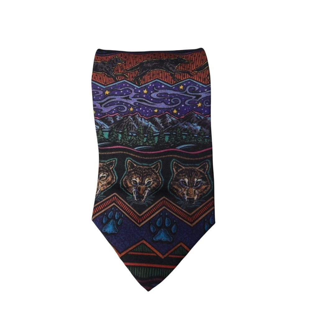 D'em Crazy Dem Necktie Wolf Nature Mountains‎ Bohemian Academia Western Festival